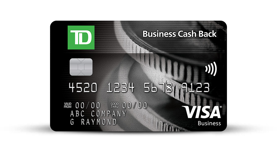 Apply For A TD Business Cash Back Visa Card TD Canada Trust