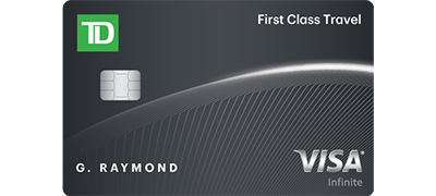 td first class travel visa cardholder agreement